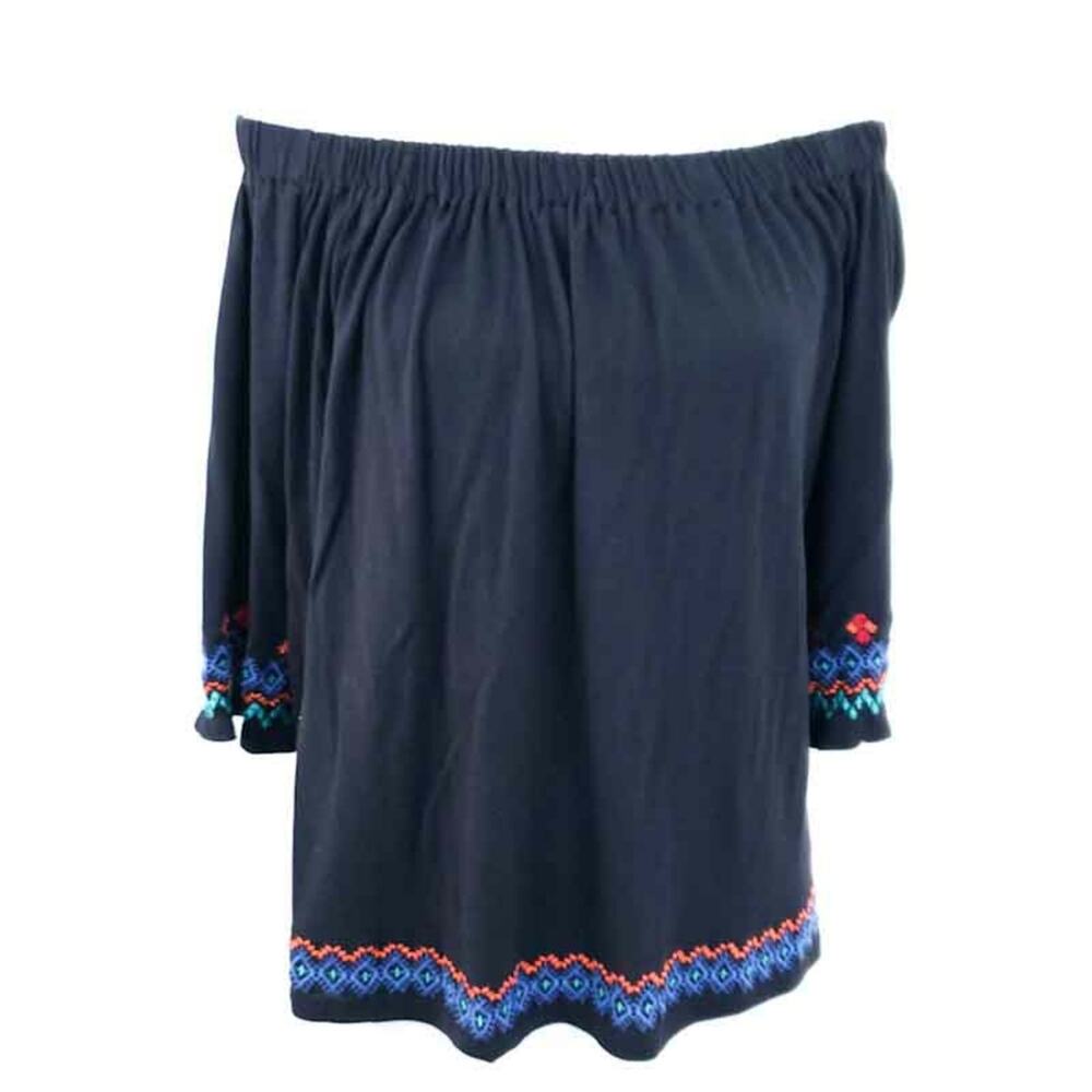 Loft Off the Shoulder Blouse Bohemian Embroidered Medium Comfy Boho